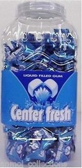 178 pieces CENTER FRESH CHEW GUM FILLED WITH SUGAR LIQUID, MOUTH REFRESHNER