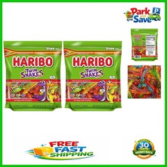 Twin Snakes Sweet & Sour Gummy Candy – 2 Pack | 8.3 Oz Resealable Bags
