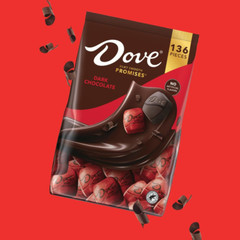 DOVE PROMISES Dark Chocolate Candy 136 Ct Bulk Bag
