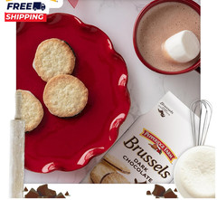 Brussels Dark Chocolate 15 Lace Cookies, 5.25 Oz. Bag