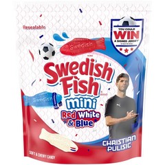 SWEDISH FISH Mini Red, White & Blue Soft & Chewy 1.8 Pound (Pack of 1),