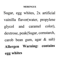 CARLA’S SWEETS Premium Quality Merengue Candy Cookie Meringue Cookies 7oz Pack
