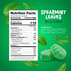 Spearmint Leaves Candy Green Candy 2 Pound Bulk Bag Spearmint Candies with …