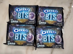 BTS OREO & BROWN SUGAR PANCAKE PURPLE COOKIES! LIMITED EDITION (4 NEW PACKS)