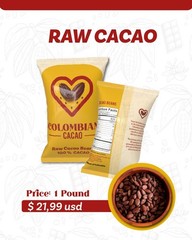 Raw Cacao Beans, 16 OZ, 454GR, 100% CACAO