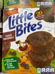 4 Boxes of Entenmann’s Little Bites Fudge Brownies Mini 9 oz 20 Ct Boxes Ready