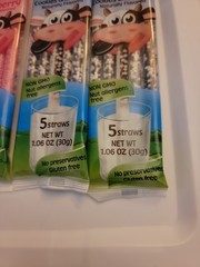 Milk Straws 4 Packs 5 Straws Each 1 Chocolate 1 Strawberry 2 Cookies & Cream