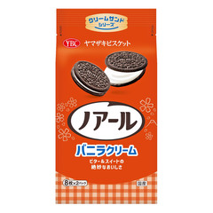 Japan Cream filled sandwich Cookie Yamazaki Noir Cocoa Cream 16 Pieces × 12 bags