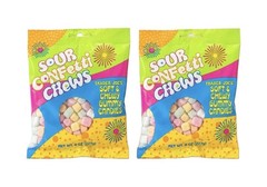 2 Pack: Trader Joe’s Sour Confetti Chews Soft Chewy Gummy Candies. Seasonal.