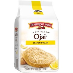 Pepperidge Farm Soft Baked Ojai Lemon Sugar 8.6 Oz (Pack of 1), yellow