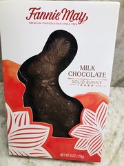 Fannie May Milk Chocolate Solid Bunny: 6oz/170gm-Brand New-SHIPS N 24 HOURS