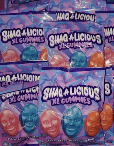 Shaquille O’Neal’s ( 10 bag LOT ) SHAQ-A-LICIOUS XL Gummies 62 oz Gummy Candy