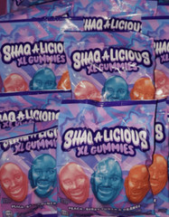 Shaquille O’Neal’s ( 10 bag LOT ) SHAQ-A-LICIOUS XL Gummies 62 oz Gummy Candy