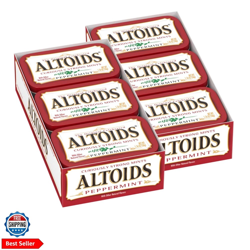 Classic Peppermint Breath Mints, 1.76 Ounce Pack of 12