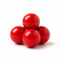RED GUMBALLS CHERRY FLAVORED 1in ~ fruity, chewy fun ~ 3/4LB – 12OZ ~ SHIPS FREE