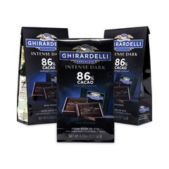 Ghirardelli Intense Dark Midnight Reverie 86% Cacao Bag, 4.12 Oz, 3 Packs