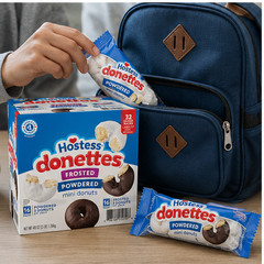 Hostess Donettes Variety Pack Donuts, Snack Size, 1.5 oz., 32 pk.