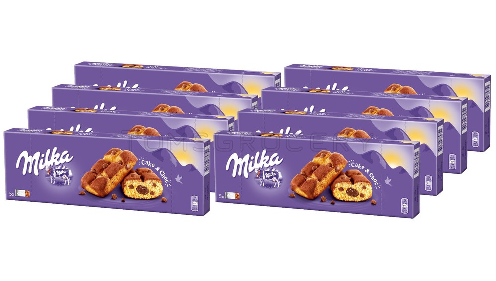 8 MILKA CAKE & CHOC Fluffy Cupcake with Alpine Chocolate Filling 175g 6.2oz