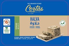 Cortas – Premium Halva with Pistachio, 1 Lb (454g) 1 Pound (Pack of 1)