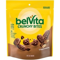 4 Pack belVita Crunchy Bites Chocolate 5 oz Bags – Bite Size Whole Grain Holiday