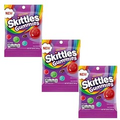 Skittles Wild Berry Gummies – 5.8 oz Bags 3 Pack | Soft Chewy Fruit Candy
