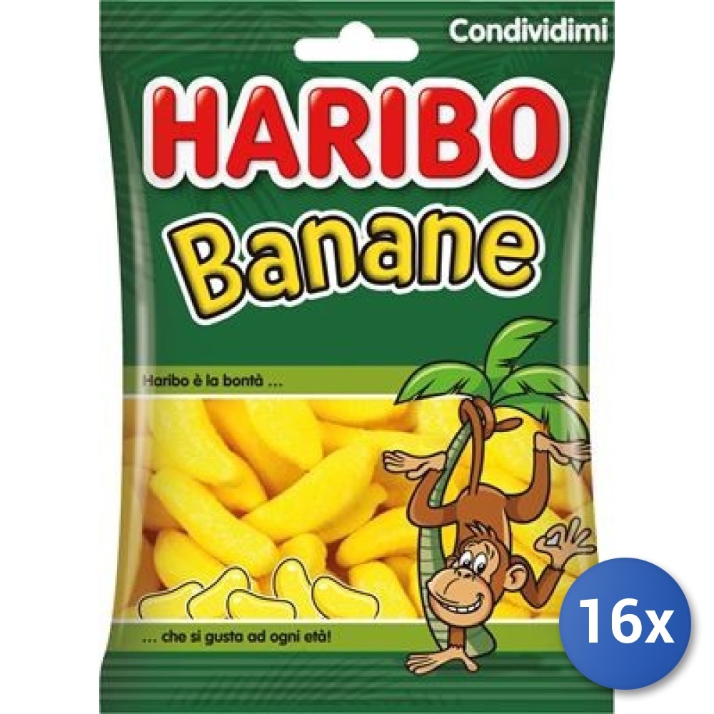 16X Multipack Haribo Banana Candies 175G