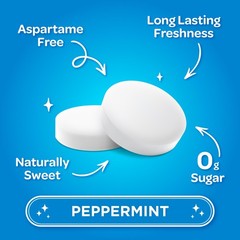 PUR Mints | Aspartame Free Breath | 65 Count (Pack of 3), Peppermint