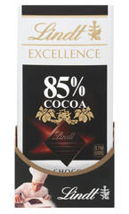 Lindt Excellence 85% Cocoa Dark Chocolate Bars, 3.5 oz, 12-Pack