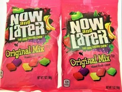 Now and Later ~ Original Mix ~ Mixed Fruit Chews Candy ~ 7oz Bag ~ Lot of 2