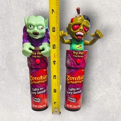 Lot 2 Halloween 2016 Zombie Screamers Candy Tubes Vampire Light Up Sound NIP