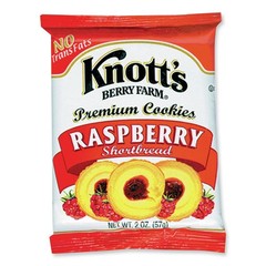 Knott’s Berry Farm 59636 2 oz Pack Shortbread Cookies – Raspberry (36/CT) New