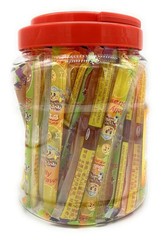 Jin Fruit Jelly Filled Strip Straws Candy – Many Flavors! (35.26 oz)