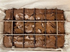 Fresh Baked Homemade Brownies Rich Chocolate Fudge Soft & Gooey 18 Ct