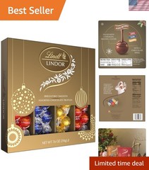 Individually Wrapped LINDOR Chocolate Truffles Gift Box – Perfect for Gifting!