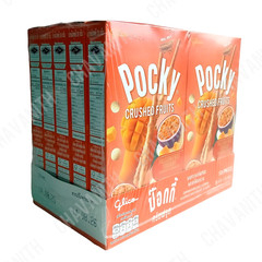 Pocky Crush Passion Fruit Yogurt & Mango Biscuit 1.34 oz, Pack of 10【US DDP】