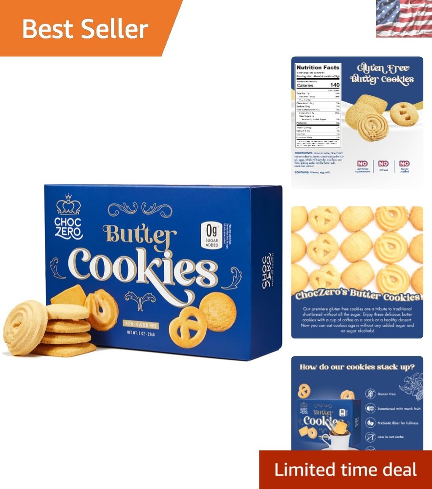 Delicious Sugar-Free Keto Butter Cookies – Low Carb Danish Shortbread 8oz