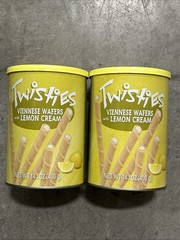 Lemon Crème Filled Viennese Wafer Rolls Pack of 2