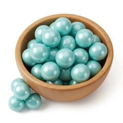 Premium Turquoise Shimmer Gumballs – Cotton Candy Flavor Bulk Bubble Gum Fresh