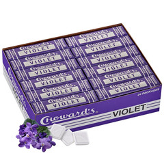 Choward’s Violet Mints Candy 24 Pack Bold Aromatic Vintage Flavor Nostalgic