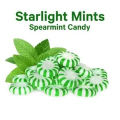 Spearmint Starlight Mints, Individually Wrapped, Bulk Hard Candy (5 Pounds) Sale