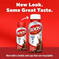 BOOST Original Ready to Drink Nutritional Drinks, Rich Chocolate Pack of 24