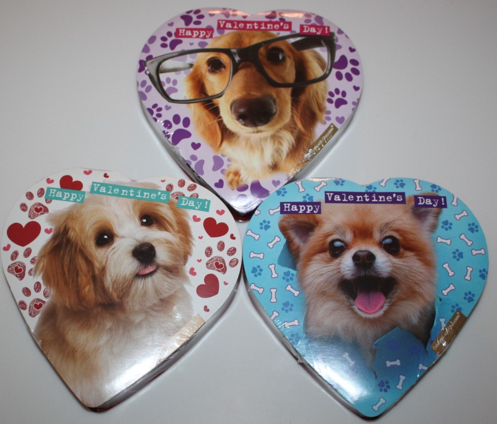 Elmer Chocolate (3-PACK) Puppy – 5 Flavor Assorted Chocolate Dog Hearts – 6 oz