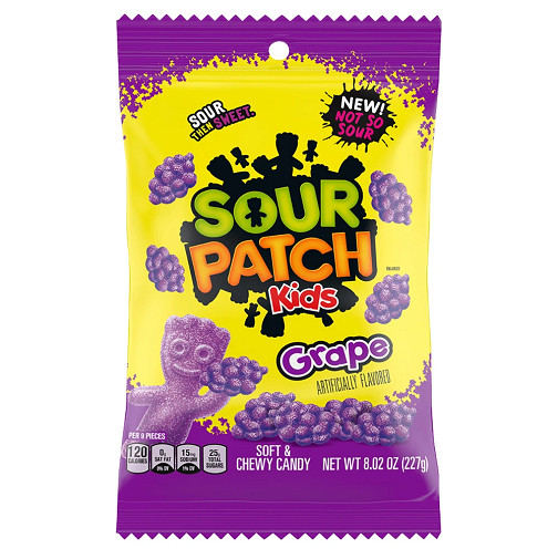 Sour Patch Kids Grape Flavored Soft & Chewy Candy