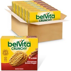 belVita Cinnamon Brown Sugar Breakfast Biscuits Pack of 30 Crunchy Snacks