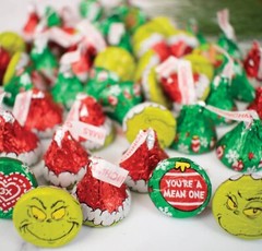 THE GRINCH KISSES HERSHEY’S MILK CHOCOLATE CANDY-TASTE THE GREENBOW BULK BAG