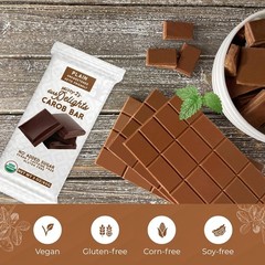 Missy J’s Organic Carob Dark Delights Unsweetened Plain Candy Bar | Diet Snacks