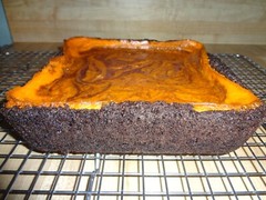 HOMEMADE HALLOWEEN CREAM CHEESE SWIRL BROWNIES (9″ x 9″) TRAY