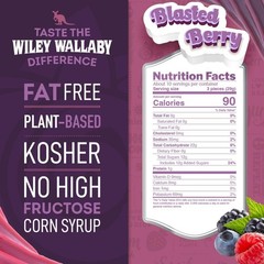 Wiley Wallaby Licorice 10 Ounce 10 Blasted Berry (Pack of 1), Purple