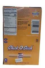 Chick O Stick Vegan Gluten Free Candy Crunchy Peanut Butter 36 Medium Rolls .7oz