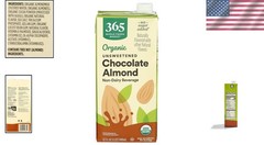 Organic Unsweetened Chocolate Almond Milk (32 Fl Oz, Pack of 6) – Delight